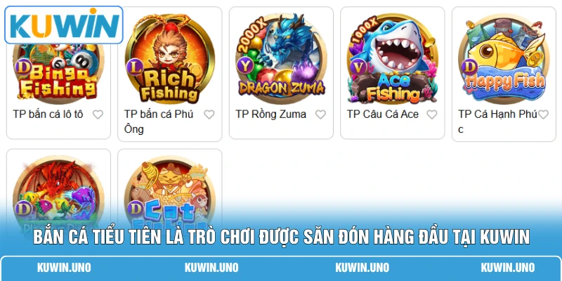 Bắn Cá KUWIN 3 Bắn cá tiểu tiên là trò chơi được săn đón hàng đầu tại KUWIN