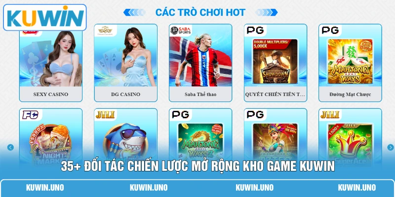 Home 10 35+ đối tác chiến lược mở rộng kho game KUWIN